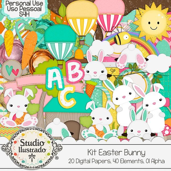 Kit Easter Bunny - Studio Ilustrado