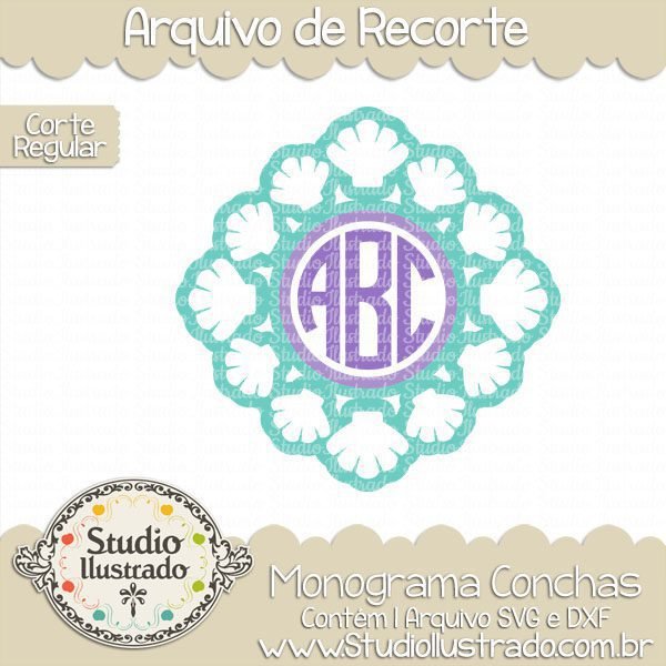 Monograma Conchas – Studio Ilustrado