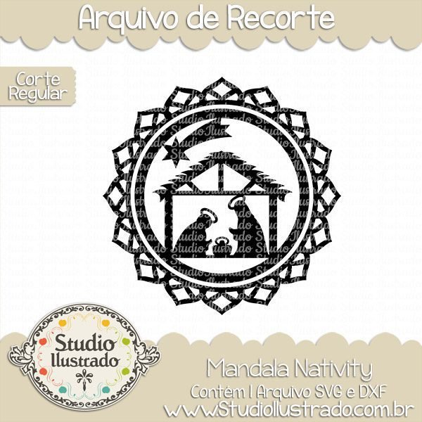 Mandala Nativity - Studio Ilustrado