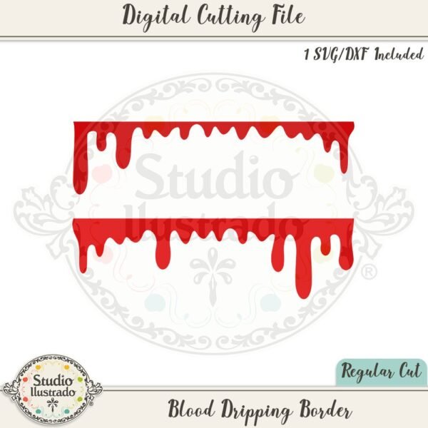 Blood Dripping Border Studio Ilustrado
