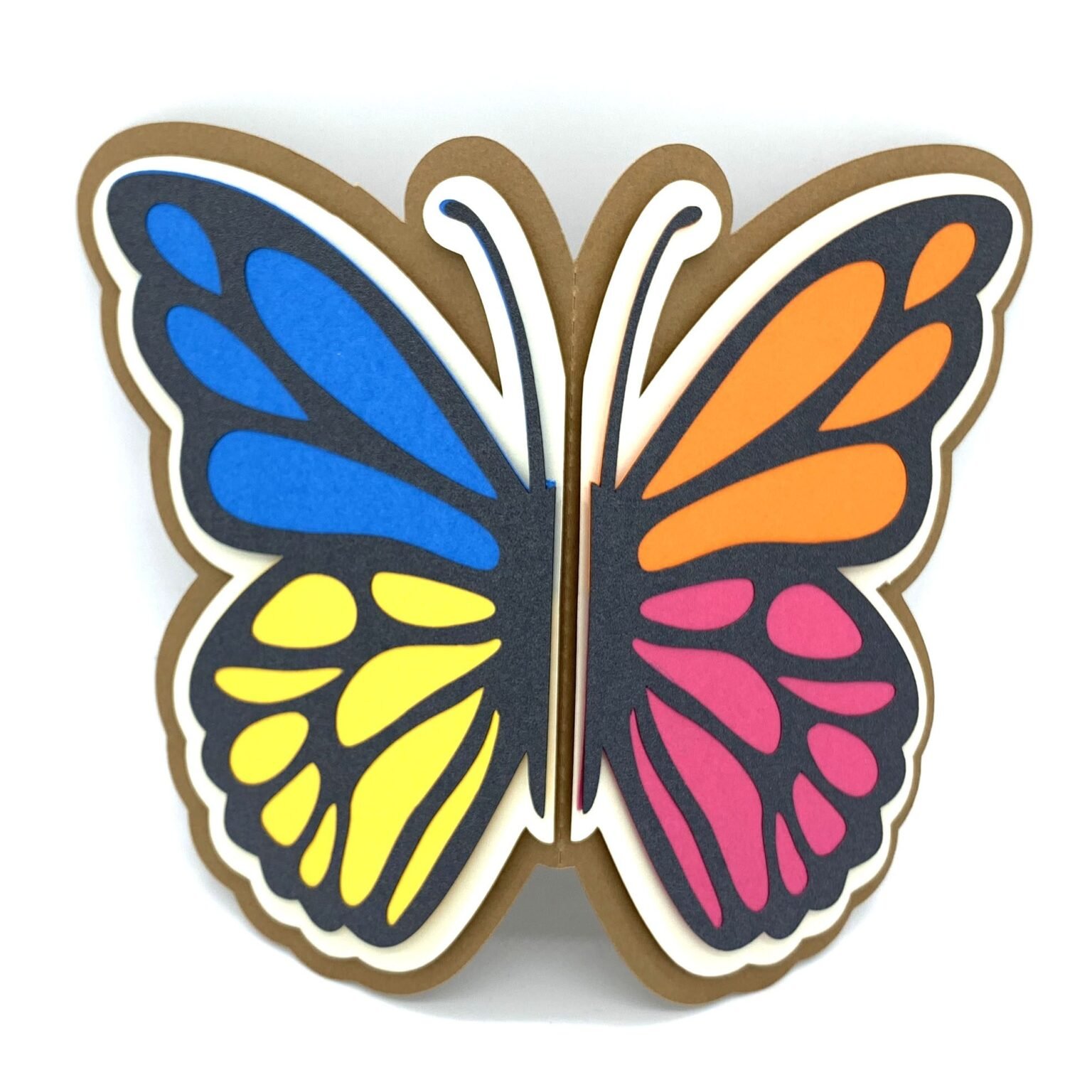 Butterfly Colors Card - Studio Ilustrado