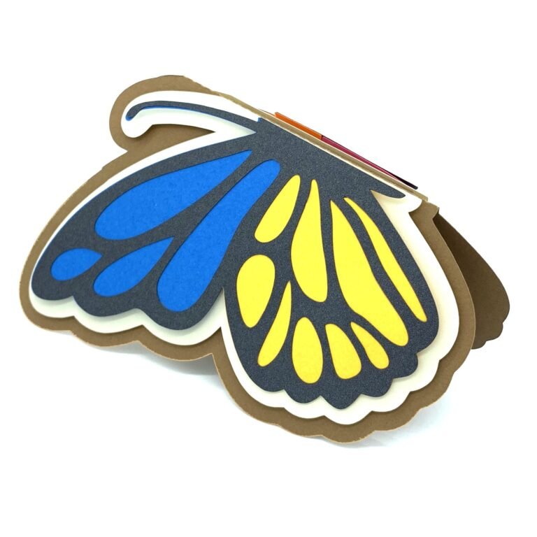 Butterfly Colors Card - Studio Ilustrado