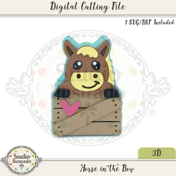 Horse in the Box Studio Ilustrado