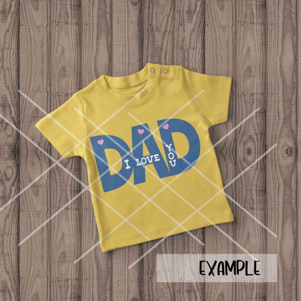 I Love You Dad - Corte Regular - Recorte | Studio Ilustrado